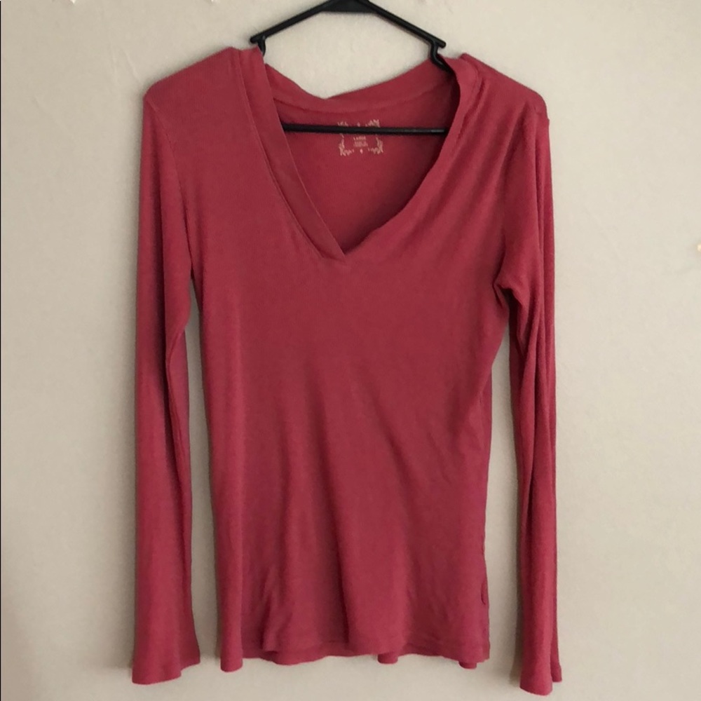 Ribbon long sleeve shirt